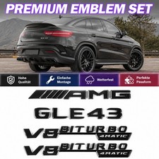 Sticker 4 teilig GLE43 V8BITURBO4matic Schwarze Motorsport Für Mercedes GLE Sticker 4 teilig GLE43 V8BITURBO4matic Schwarze Motorsport Für Mercedes GLE