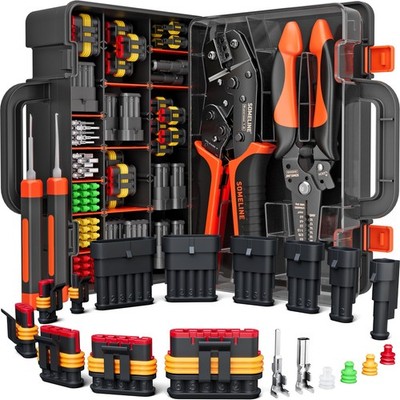 SOMELINE AMP Superseal 1.5 Crimp Tool Kit 22-14 AWG Waterproof Connectors