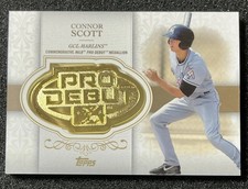 2019 Topps Pro Debut - Distinguished Debuts Medallions Connor Scott #DD-CS Gold