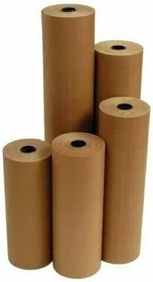 15'' 40 # 900' Brown Kraft Paper Roll Shipping Wrapping Cushioning Void Fill