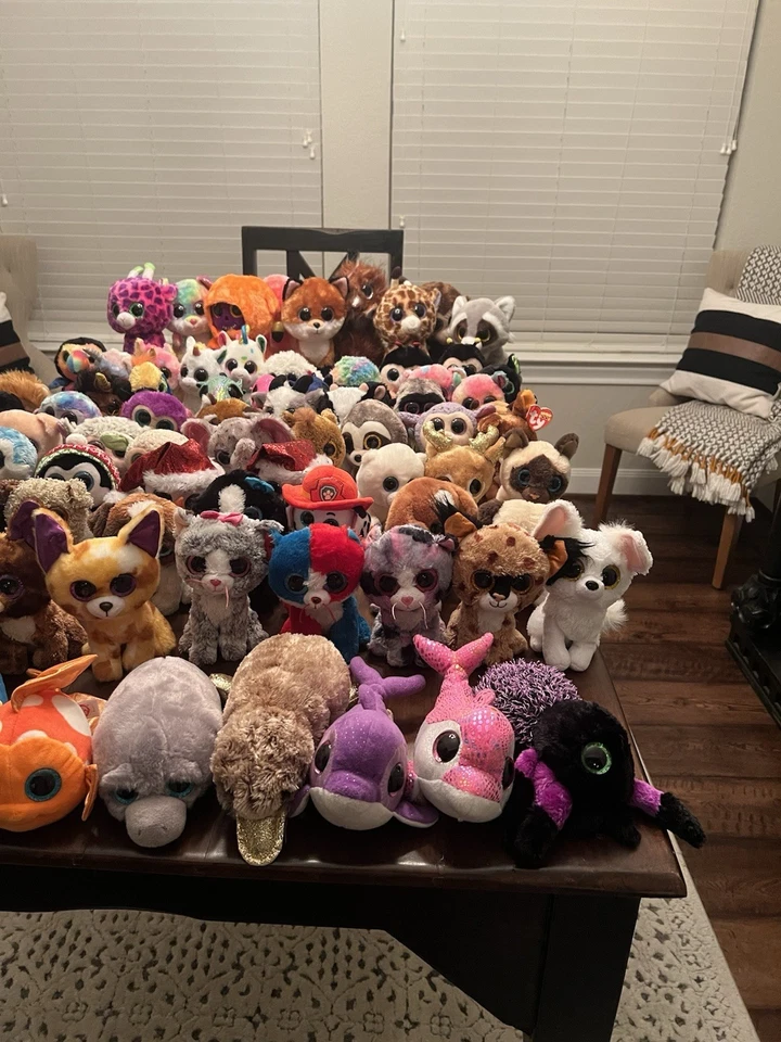 TY Beanie BOOS Large Lot Of 80!  Mix Of Sizes. Some With Tags. - Image 4 of 4