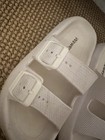 WOMEN'S WHITE WEWEYA CLOUD DOUBLE BUCKLE ADJUSTABLE SANDAL SLIDES — photo 7