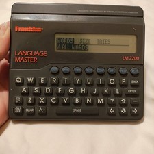 Vtg.Franklin Language Master LM-2200 Dictionary Thesaurus Synonyms Words - Works