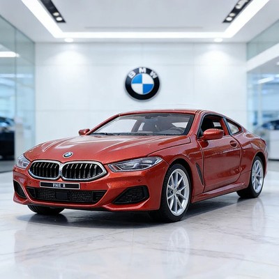 1:35 BMW M8 M850i Coupe Alloy Diecast Car Model Sound Light Kid's Birthday Gift