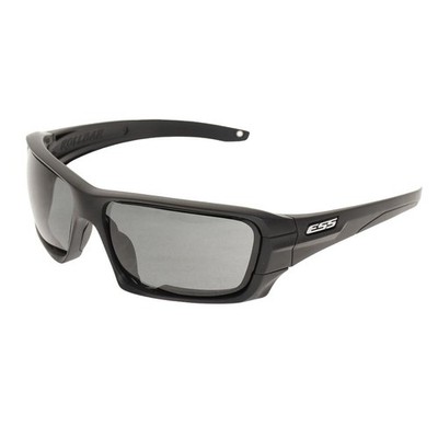 ESS Sunglasses Black Rollbar Silver Logo Kit w/Interchangeable Lenses