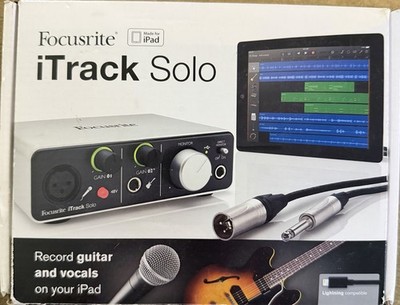 Focusrite iTrack Solo USB Audio Interface Desktop Phantom Power Home Recording