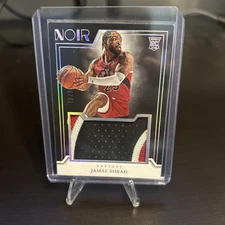 Jamal Shead 2024-25 Panini Noir Rookie Jumbo Patch Holo Silver 03/99 RC #RJM-JML