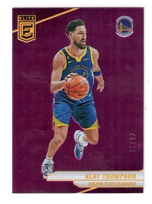 Klay Thompson 2023-24 Panini Donruss Elite 11/17 Jersey Number 1/1
