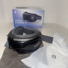 RENPHO EYERIS 3 Warm & Cool Adjustable Eye Massager with Voice Control - New