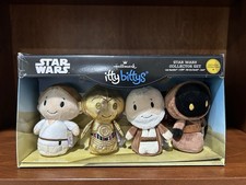Hallmark Itty Bittys Star Wars Collector Set: Luke, C-3PO, Obi-Wan, Jawa - NEW