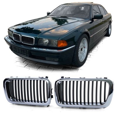 Sport Kühlergrill Frontgrill Chrom für 7er BMW E38 1994-2001