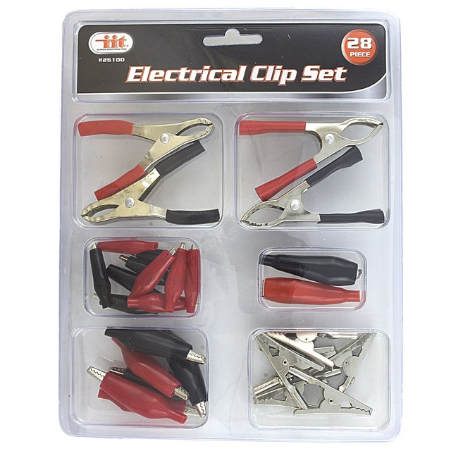 28pc Electrical Alligator Clips Assortment Kit Clamps 26100 for sale