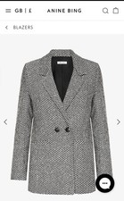 Anine Bing Fishbone Blazer Rrp £450
