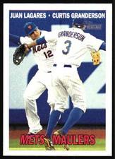 2016 Topps Heritage Mets Maulers Juan Lagares / Curtis Granderson #186 Mets