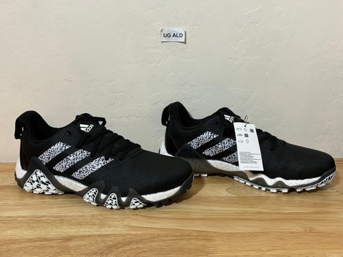 Zapatos de golf Adidas Boost CodeChaos 22 negros/blancos sin clavos talla para hombre 9 GX2618 - Imagen 3 de 8