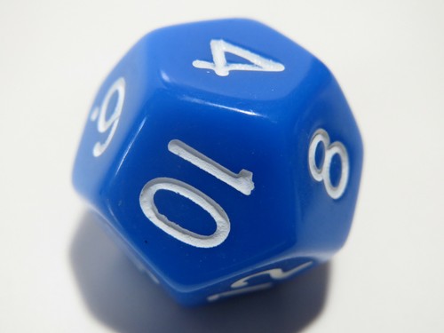 RPG Dice Set of 7 - Opaque Blue D4 D6 D8 D10 D12 D20 D00-90 - Picture 6 of 8