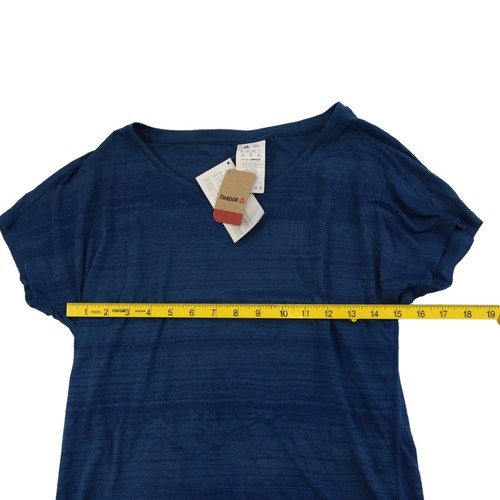 Reebok Women's Speedwick OS BO TEE T-Shirt, Blue. 2XS - Picture 6 of 8