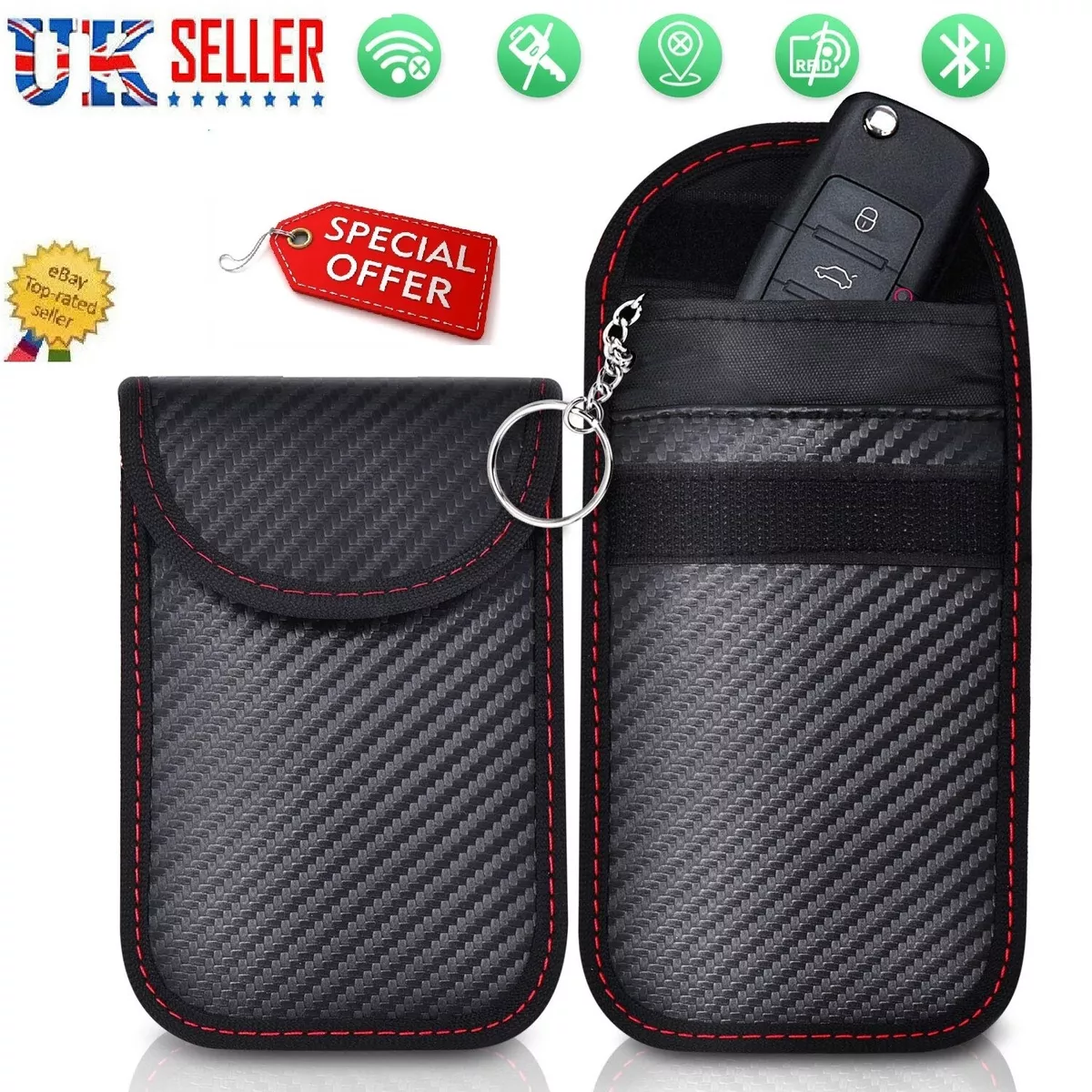 Key Fob Signal Blocker - The Car Key Faraday Pouch