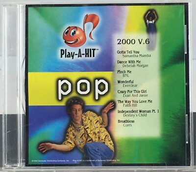 Play A Hit 2000 V6 Pop Compilation Audio CD Album 2000 Sony Various Artists