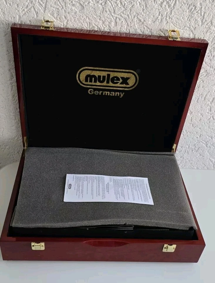 Besteckkasten Mulex mit Dekorvergoldung, Über 70 Teile im Edlen Holzkoffer - Bild 3 von 4