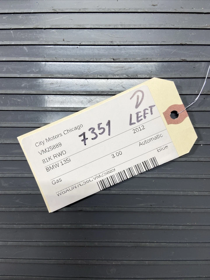 BMW 135i E88 2004-2013 faldón de panel basculante inferior izquierdo azul OEM *NOTA* Foto 2 de 4