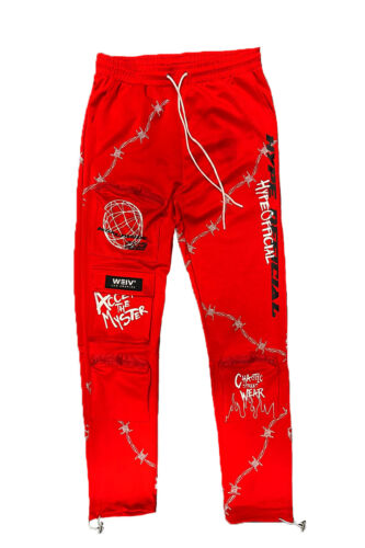 Herren Freizeithose Streetwear schmale Passform Hose Cargo Jogger Hip Hop Grafik Hose - Bild 13 von 32