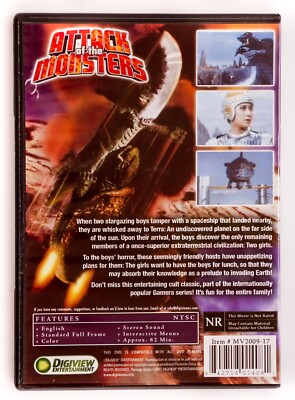 Attack Of The Monsters DVD, 2007 Digiview Ent., Gamera Spaceship