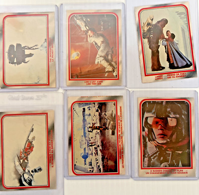 Vintage 1980 Topps EMPIRE STRIKES BACK Trading Card LOT 6 Cards Great Condition!