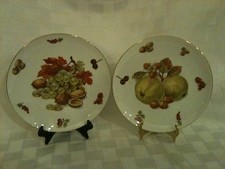 Set of 2 Porcelain Dessert Plates marked seltmann weiden bavaria west germany
