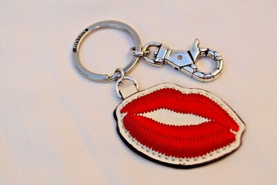 NEW Brighton Bon Voyage Lipstick Kiss Keychain Fob Missing charm