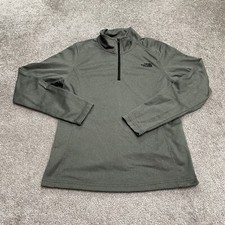 The North Face Tech Glacier Active Jacket Womens Medium Gray 1/4 Zip Pullover