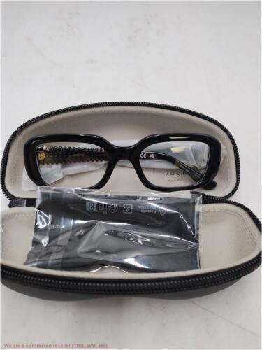 Vogue Eyewear Women's VO5568 Square Eyewear Frames, Black/Demo Lens, 49 Mm