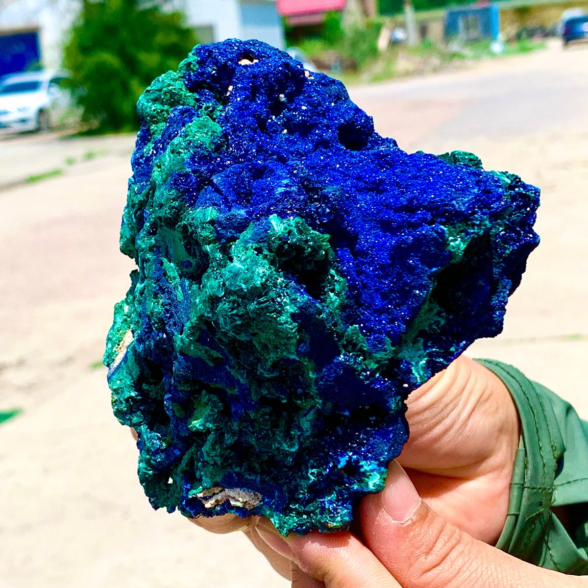 BEST Natural Azurite/Malachite crystal minerals specimens