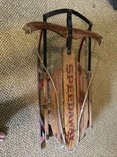 Vintage Speedway 836 (?) Wooden Sled W/ Steering