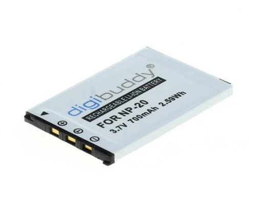 Akku für Casio Exilim NP-20 NP20 M1 M2 M20 S100 S600 Li-Ion 700mAh digibuddy - Bild 2 von 3