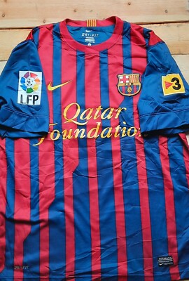 FC BARCELONA 11-12 イニエスタ　ユニフォーム　ナイキ製 NIKE (ナイキ) NIKE/11/12バルセロナ/ホーム/半袖/TV3バッジ付