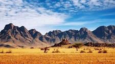 Landscape nature mountains clouds namibia africa desert Custom Gaming Mat Desk