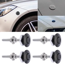 30mm Push Button Quick Release Hood Bonnet Pins Lock Clip Car Bumper Latch Kit