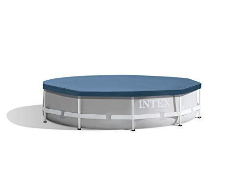 Intex Round Pool Cover - Poolabdeckplane - FüR Metal Und Prism Frame Pool-image