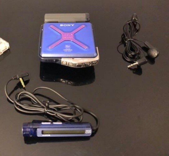 Sony MZ-E44 MD Walkman Mermaid Blue RM-MZE44 EBP-MZE44