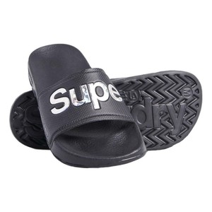 superdry sliders black