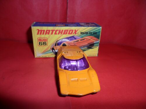 VHTF Matchbox Sup/fast #66-Mazda RX500 With Rare Unpainted Base,NMINMB,NOS,1972. - Picture 3 of 13