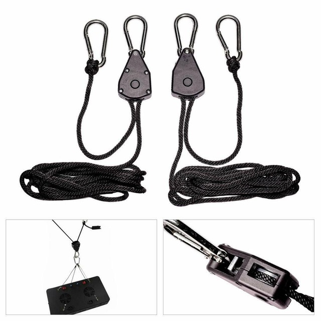 1pc 1 8 Rope Ratchet Yoyo Easy Hanger Kit For Hydroponics Grow Aquarium Light For Sale Online Ebay