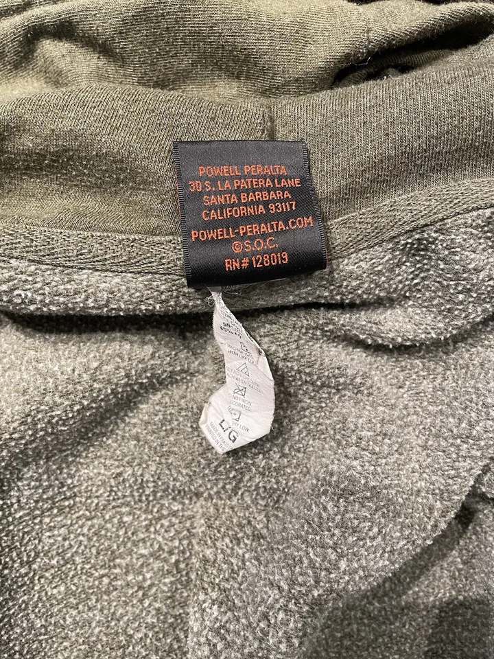 Vintage POWELL PERALTA Bones Caballero Hoodie Graphic Print  90s Y2K Mens Large - Image 4 of 4