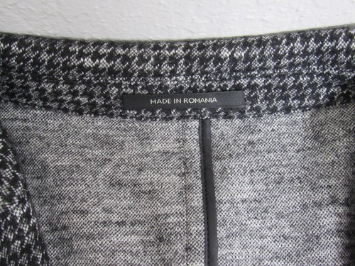 Cappotto sportivo Z Zegna Romania uomo grigio nero misto cotone lana 3XL/58 sfoderato! - Foto 13 di 16