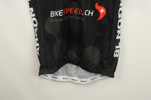 Castelli Black Polyester Short Sleeve Full Zipper Tempo Sport Cycling Jersey S - Picture 3 of 19