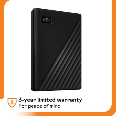 My Passport 4TB USB 3.0 2.0 Ultra Portable External Hard Drive Black SSD
