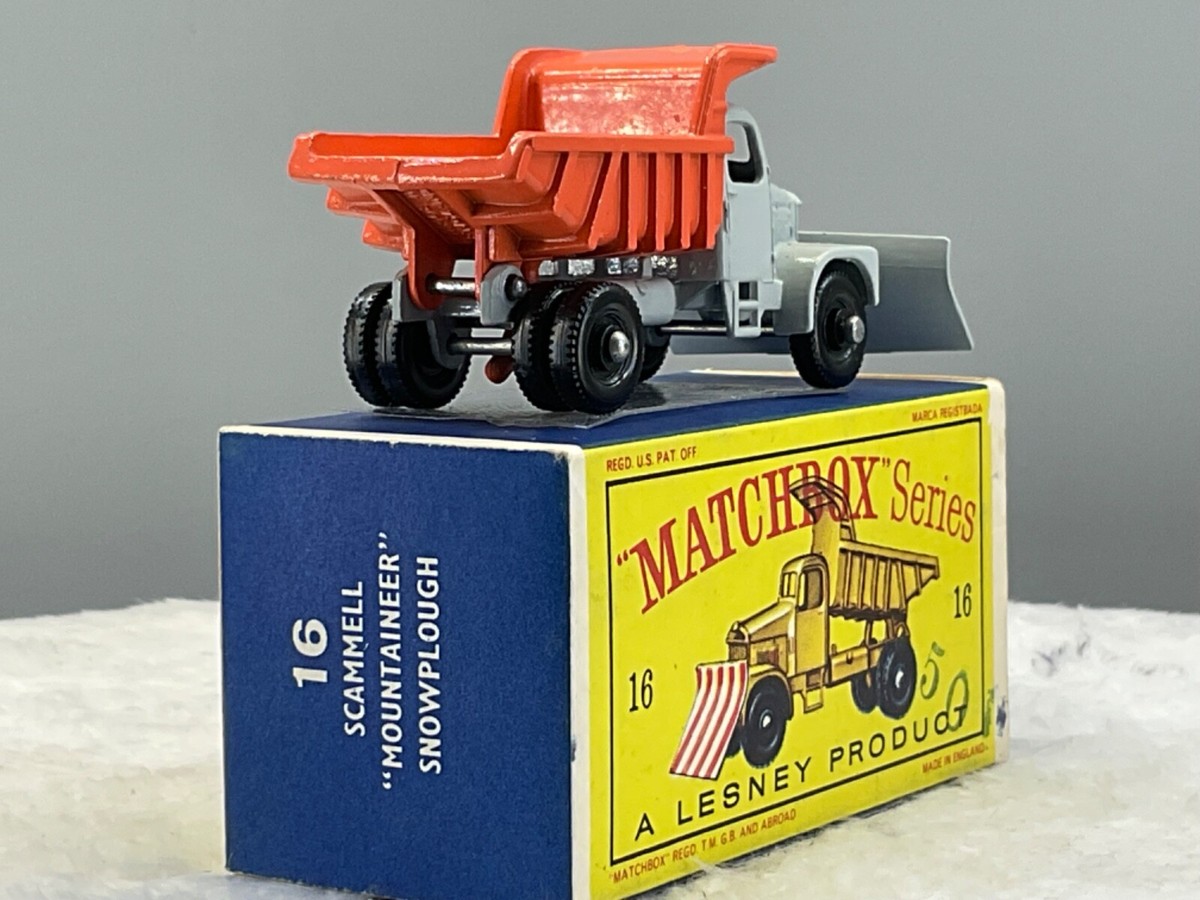 Vintage Matchbox No.16C Scammel Mount,Snowplow 1964 Mint,Gen
