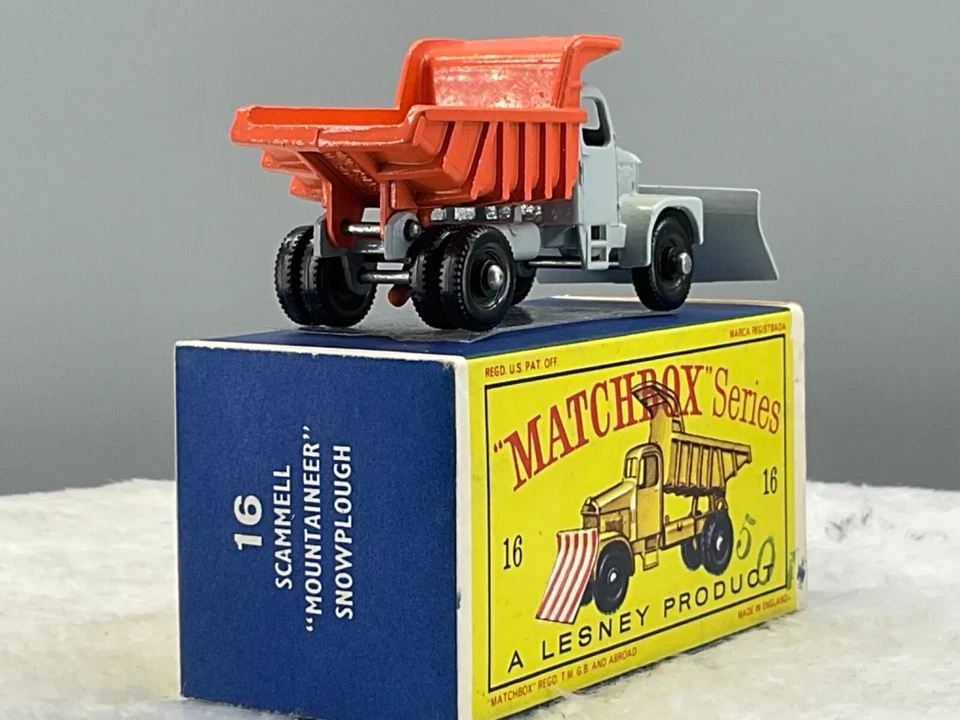 Vintage Matchbox No.16C Scammel Mount,Snowplow 1964 Mint,Gen,In Orig, Box,N.O.S - Image 4 of 4