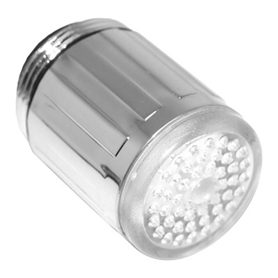 2X LED Temperature Sensitive Light-up Faucet Kitchen Bathroom Glow Water Saving 